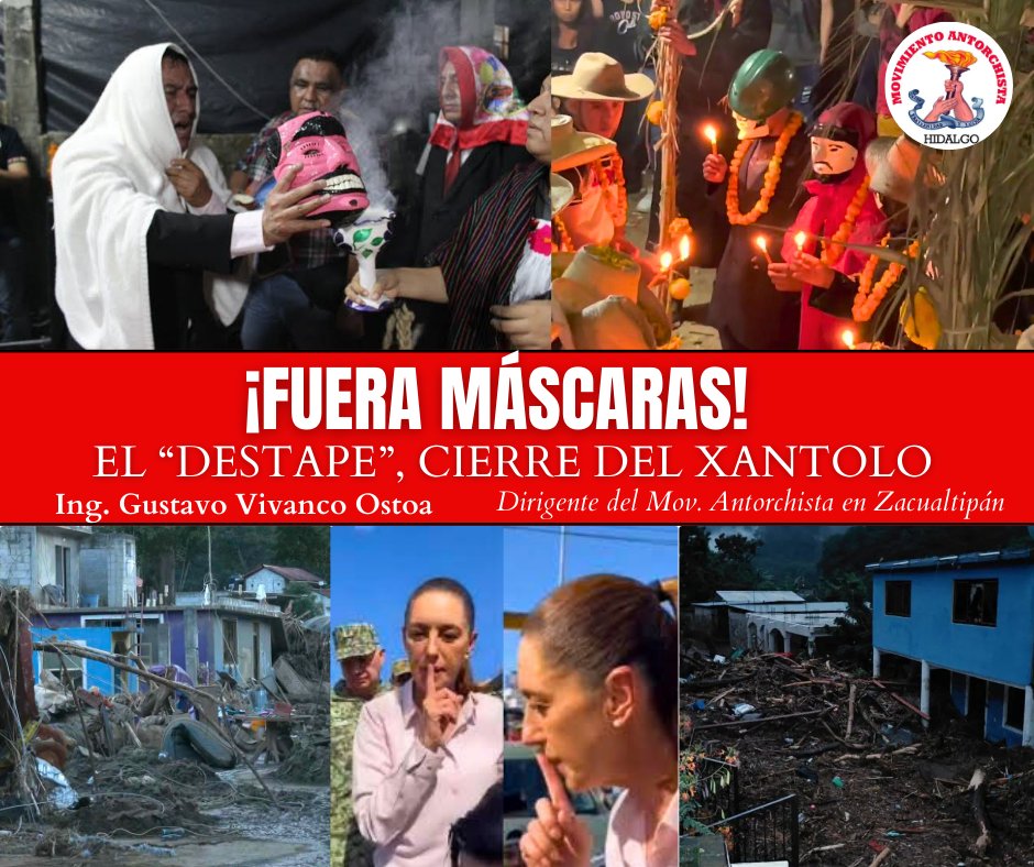 ✍️Te invitamos a leer la opinión:
Gustavo Vivanco Ostoa 
FUERA MÁSCARAS!

EL “DESTAPE”, CIERRE DEL XANTOLO.

Puedes leerla completa, aquí 👇🏼
facebook.com/share/p/16jw5L…