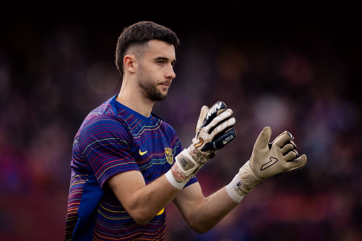 FCBarcelona's tweet image. In Joan Garcia we trust