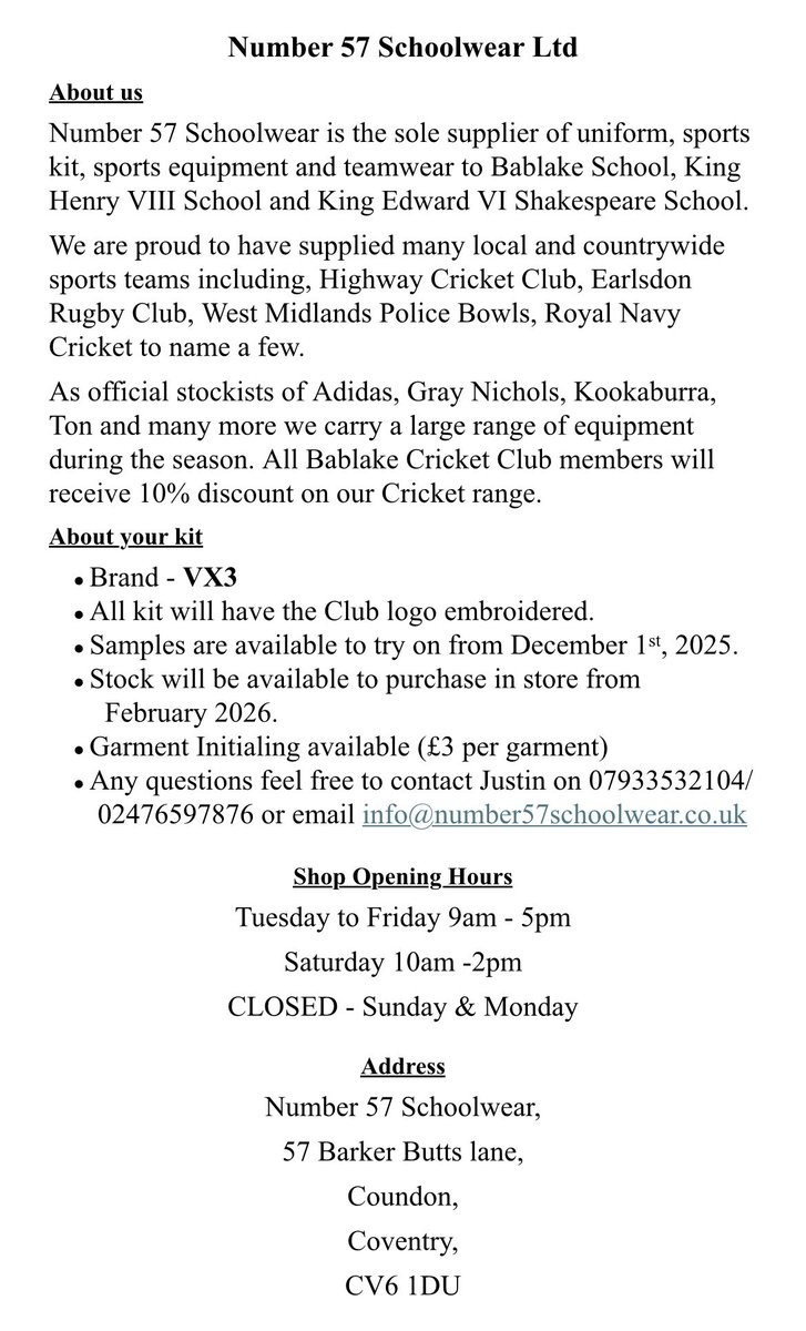 Bablake CC tweet media