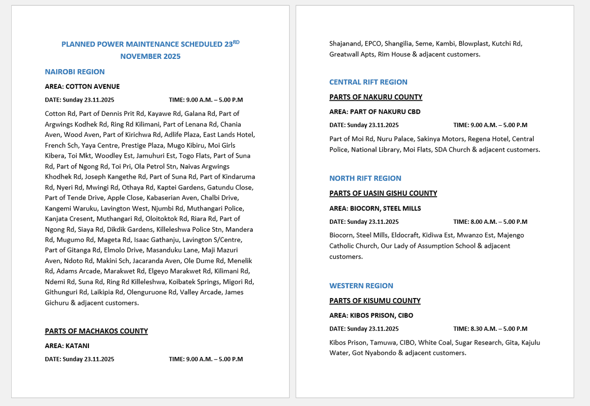 Kenya Power tweet media