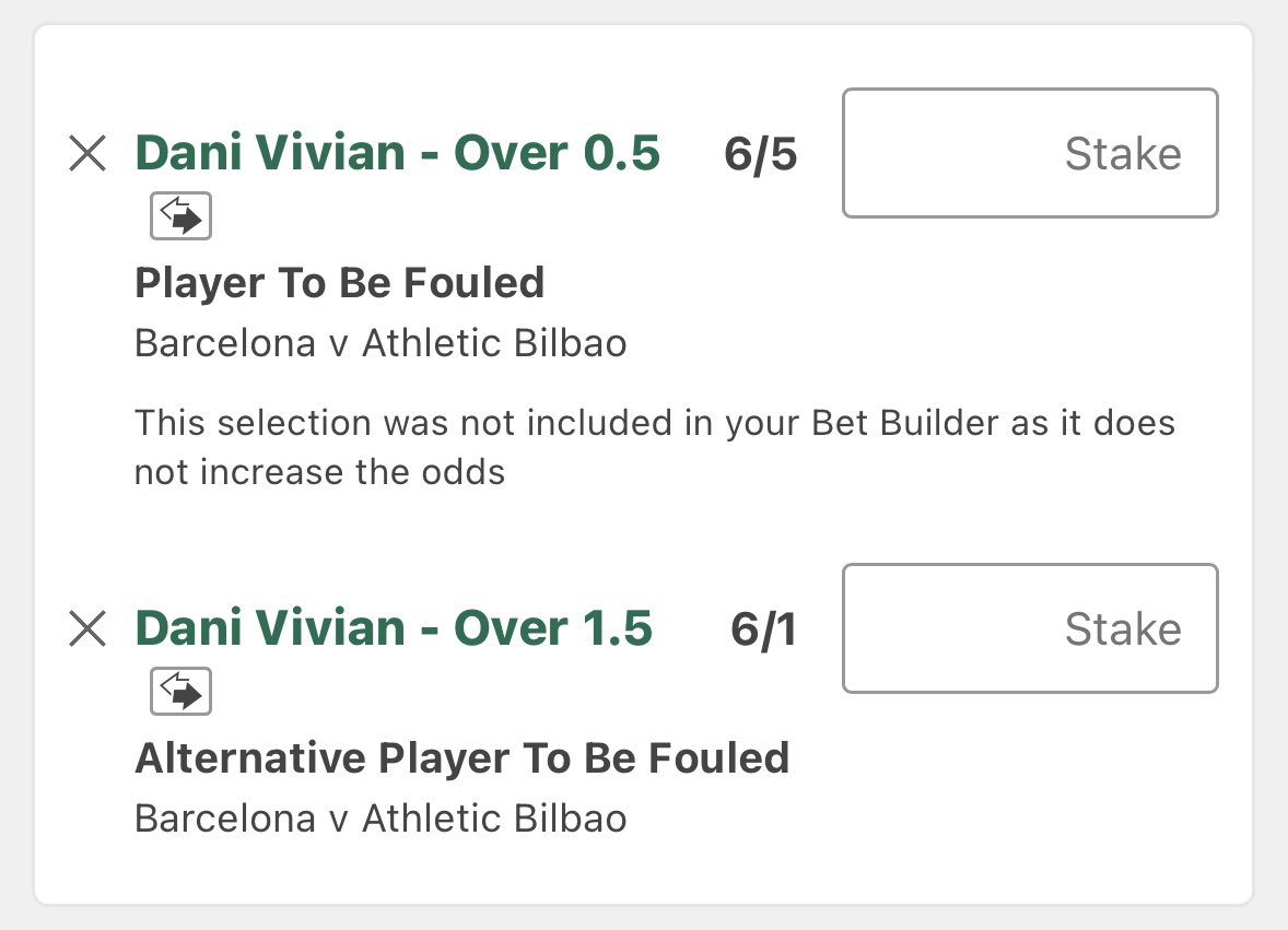 TheMooseTips's tweet image. ⚽️Barcelona v Bilbao Bet
🏆La Liga 
⏱️15:15

Vivian Foul Won @ 6/5
1.25 Units 💰
Bet365 / 📕

2+ @ 6/1 / 0.25 Units 💰

Reasoning ✍️

@StatsHubCom 😮‍💨

Vivian won 0.73 fouls p90 last season and 0.75 this season. He’s up against Lewandowski who commits 1+ per 90. 

RCB Fouls Won v…