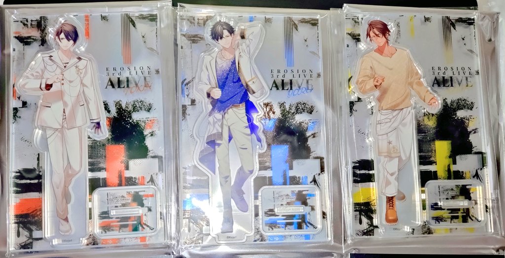 HTK_trans's tweet image. 【交換】EROSION CARNELIAN BLOOD エロージョン カネブラ アクスタ ラバーバンド 3rdLIVE グッズ

譲→
アクスタ トキシン、ヨル、ネイト
ラババン ヨル、ネイト、ビャクヤ

求→同種 クレハ

12/7現地または郵送にて交換希望です。検索からでもお気軽にお声掛けください。