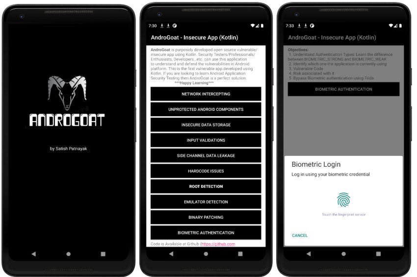 satish_patnayak's tweet image. 🚀 Major Update: AndroGoat v2.0 is here!

Download, install, play with it and let me know what do you think. 

🔗 GitHub Link: github.com/satishpatnayak…

#androidsecurity #CyberSecurity #InfoSec #androgoat