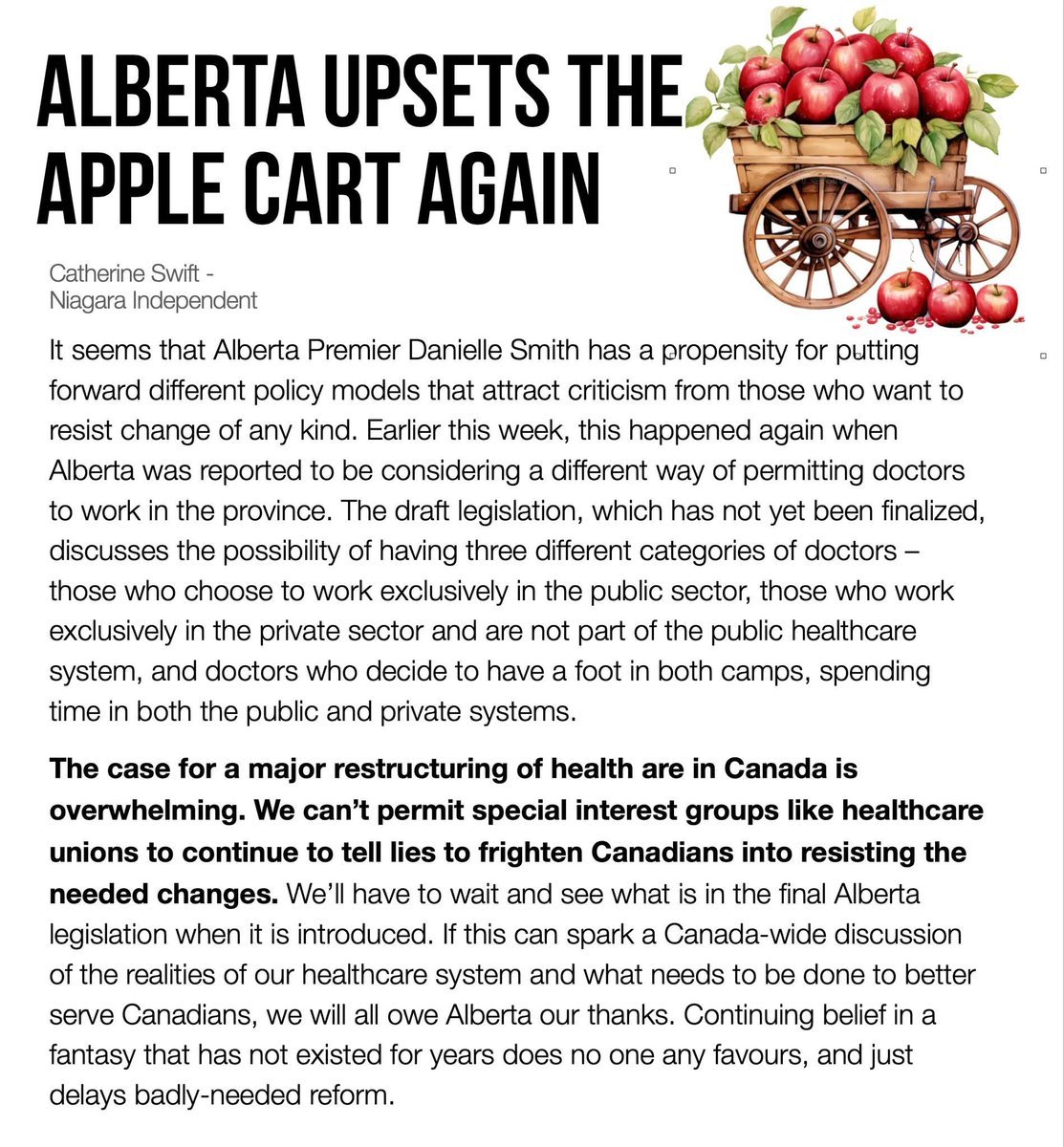 2021Ccmbc's tweet image. 💣Canada spends near the TOP on healthcare yet ranks near the BOTTOM for doctors, beds, MRIs &amp;amp; wait times.

15,474 died on waitlists last year alone.

Alberta’s hybrid doctor model isn’t “Americanization”. It’s common sense other rich countries already use.
Fix the #system before…