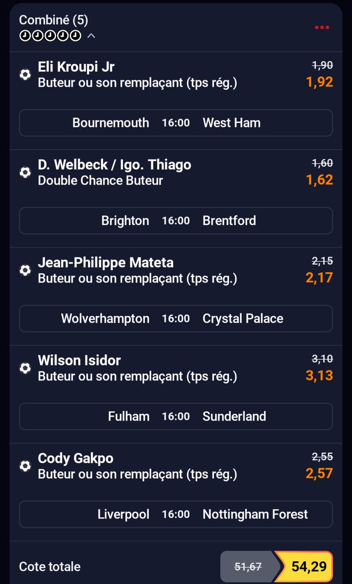 Combi fun BU Première League t.me/+lxWtNuf71iIxZ…
#TeamParieur