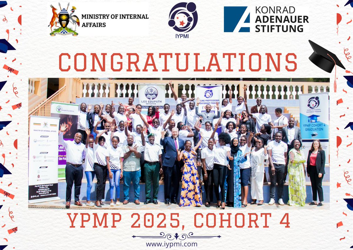 Turyasingu45225's tweet photo. Today I officially graduated from the #YoungProfessionalMentorshipProgram!
Grateful for the wisdom, discipline, and growth this journey has given me.
New doors, new mindset, new mission. 
#YPMP2025 https://t.co/Zb3EZk8LER