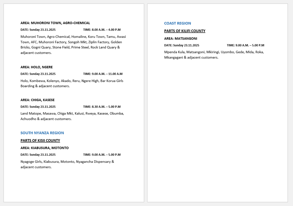 Kenya Power tweet media