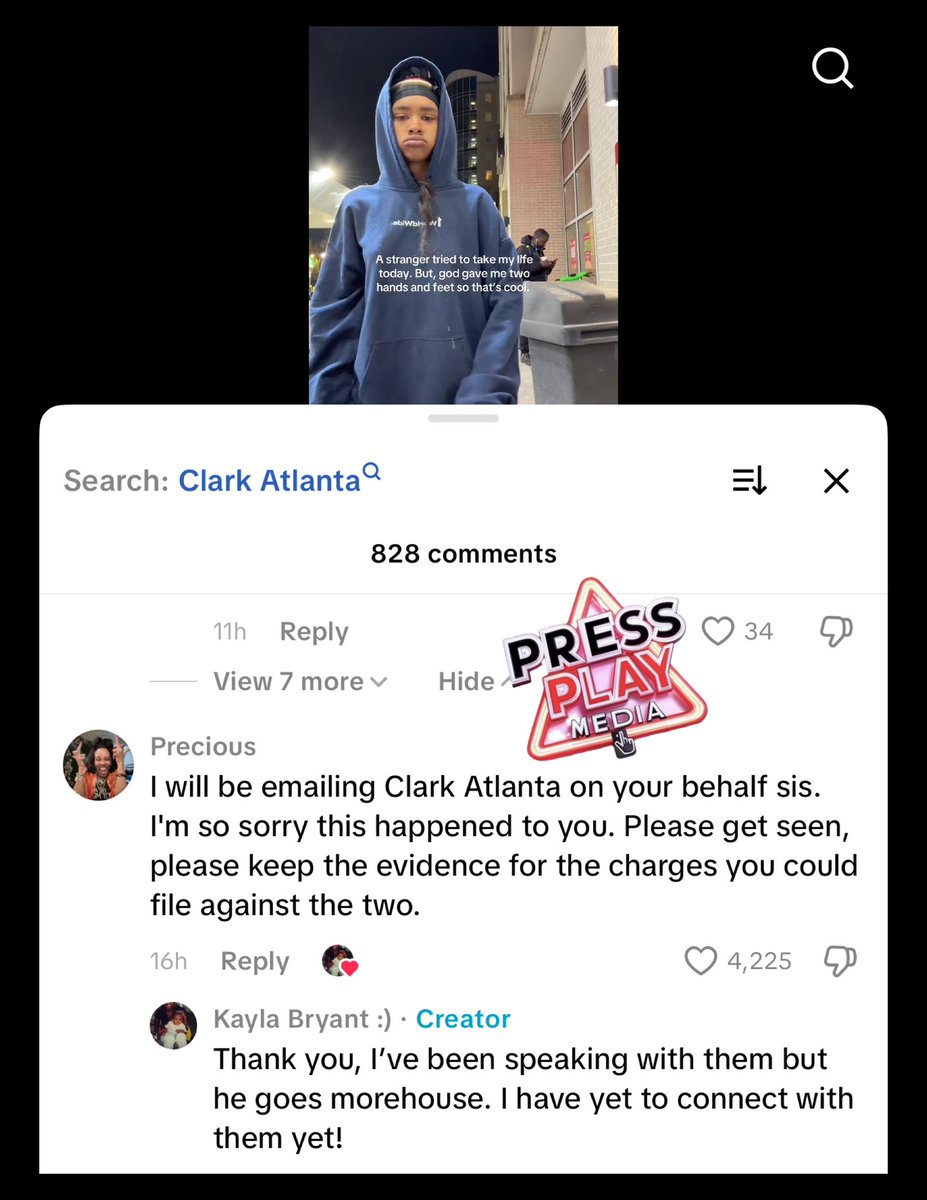 PRESSPLAYMEDIAC's tweet image. #pressplay▶️: #ppmupdates. The Internet detectives did not disappoint. They did some digging and found the alleged couple who is responsible for Clark Atlanta University student #KaylaBryant‘s attack, seen on viral video.

The man is allegedly named Matthew and attends Morehouse…