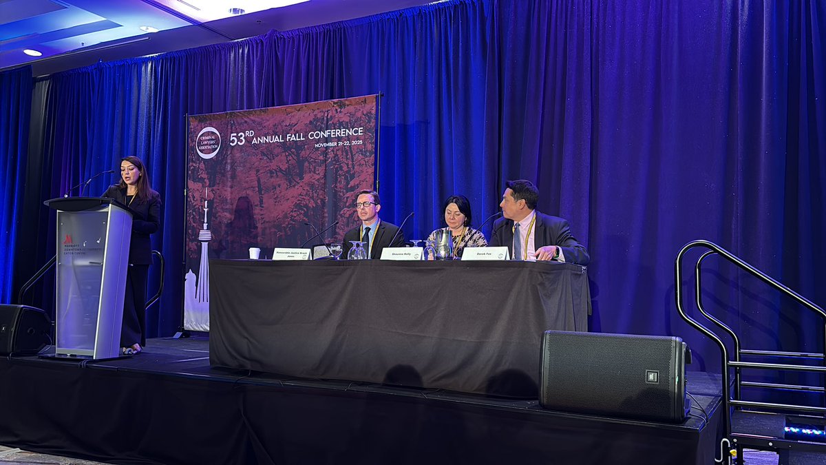 2nd presentations kindly provided by Derek Fox of De Bakker Law, Honourable Justice Brock Jones, and Shaunna Kelly of Shaunna Kelly Law!