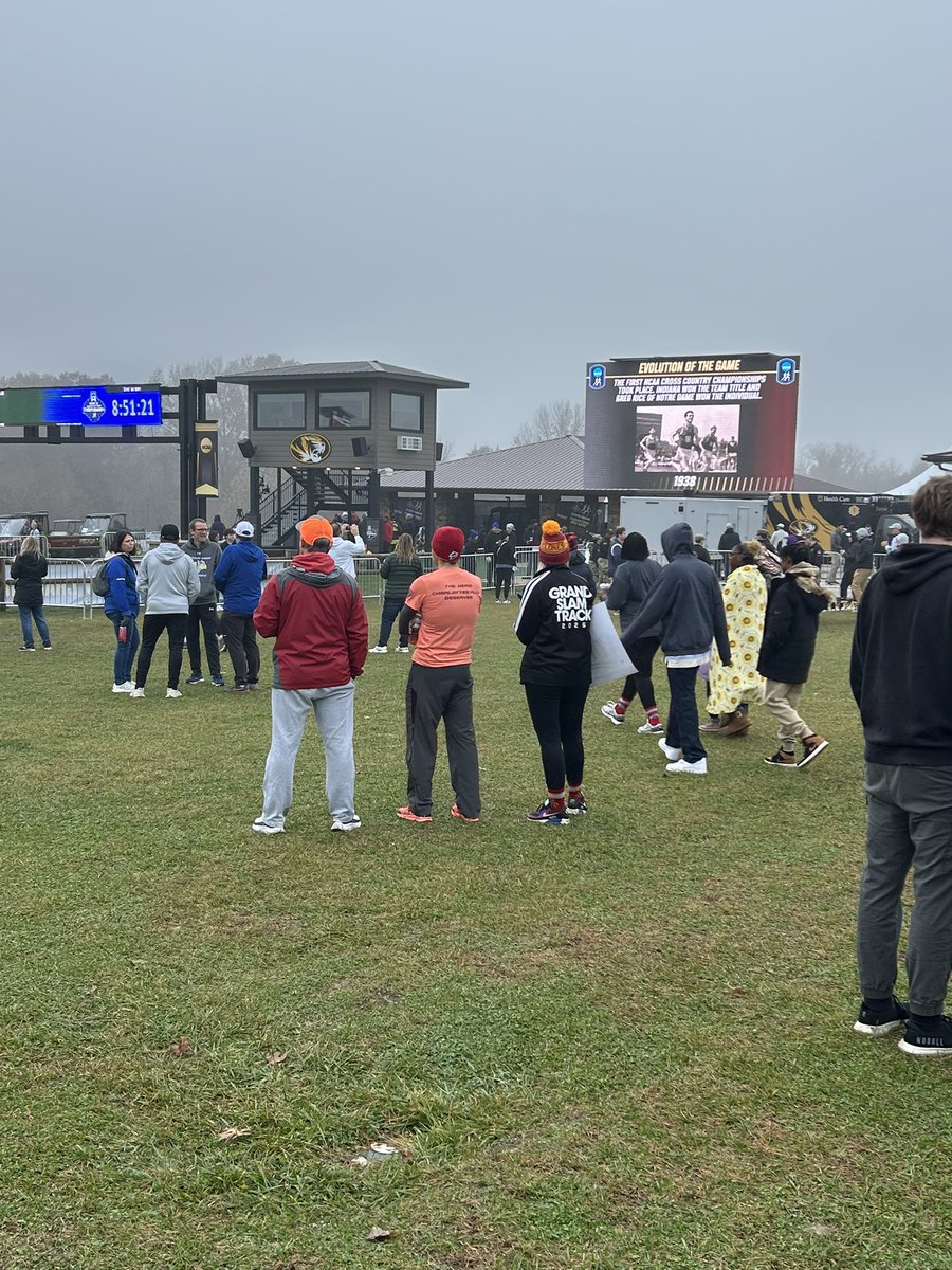 Have always enjoyed the <a href="/ESPNU/">ESPNU</a> coverage of the NCAA CC meet but being here in person is way better.