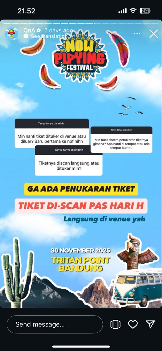 4evalilith's tweet photo. @abcdefghijajan kalo GA gaada wristband kak, jadi masuknya pake barcode tiket dari email aja nanti https://t.co/2G6tyuuy9B