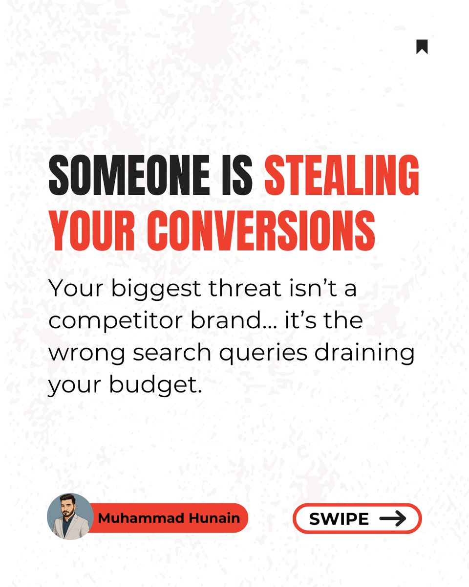 DigitalMhunain's tweet image. Your conversions aren’t stolen by competitors,
they’re stolen by irrelevant search queries.

Check your Search Term Report weekly.
Fix the leaks, lower your CPA.

Read More: linkedin.com/posts/digitalm…

#GoogleAds #PPC #searchterms #digitalmarketing