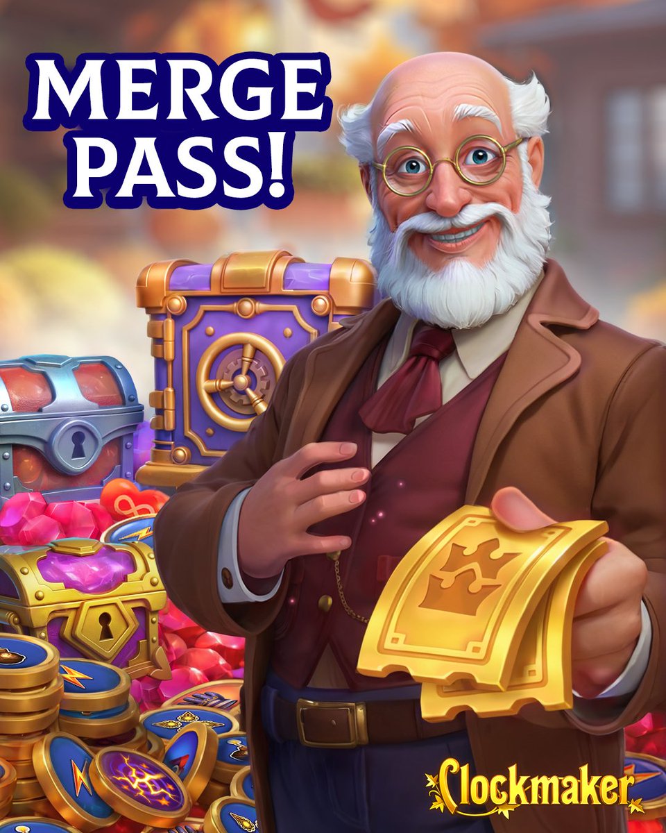 ClockmakerGame's tweet image. 🎟️✨ 𝐌𝐚𝐤𝐞 𝐅𝐚𝐥𝐥 𝐂𝐥𝐞𝐚𝐧𝐢𝐧𝐠 𝐞𝐯𝐞𝐧 𝐦𝐨𝐫𝐞 𝐫𝐞𝐰𝐚𝐫𝐝𝐢𝐧𝐠 𝐢𝐧 𝐂𝐥𝐨𝐜𝐤𝐦𝐚𝐤𝐞𝐫! ➡️ play.belka-games.com/twi

Now you can get a 𝐌𝐞𝐫𝐠𝐞 𝐏𝐚𝐬𝐬 to unlock exclusive rewards in the event! Learn more about them below 👇

#mobilegaming #mobilegames