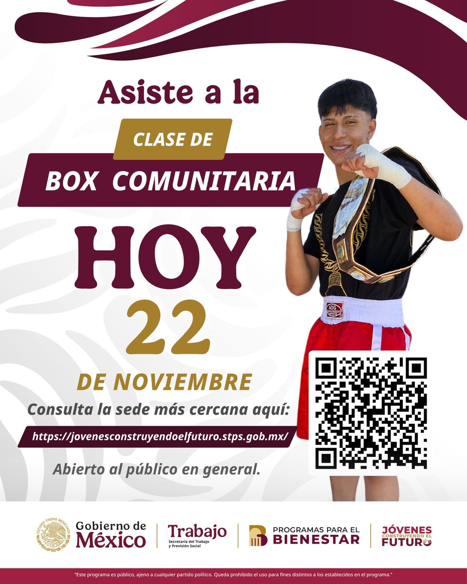 JovConFuturo's tweet image. 🥊¡Llegó el día! Súbete al ring y únete a la clase de box. 🔔#JóvenesConstruyendoElFuturo #ClaseDeBoxComunitaria