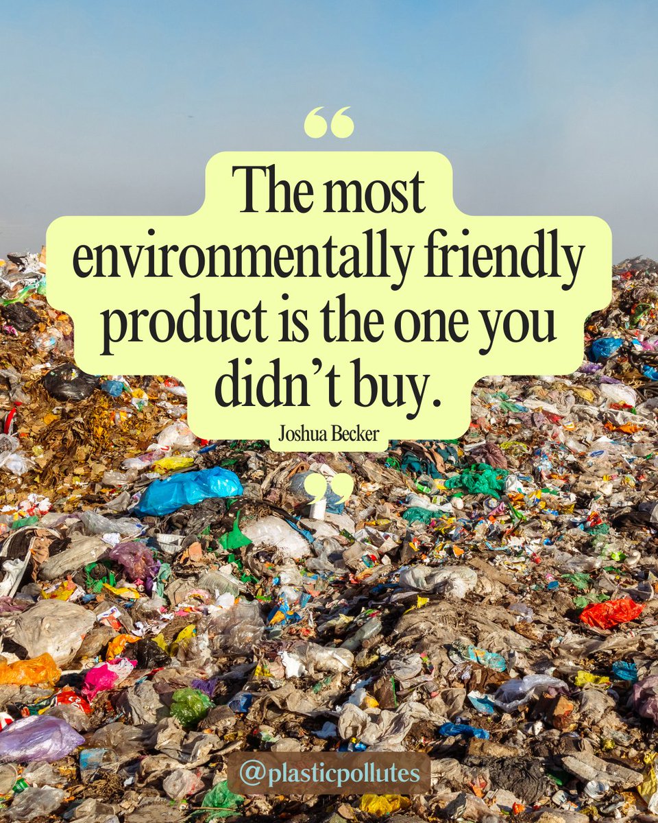 PlasticPollutes's tweet image. Unfortunately, most products today are made of polluting plastic.. Here’s a few tips to shop mindfully and say no to overconsumption this season.

🌳 Only buy products that are essential, and skip the rest. 
🌳 Say no to trends, which have a short lifespan. Remember, plastic…