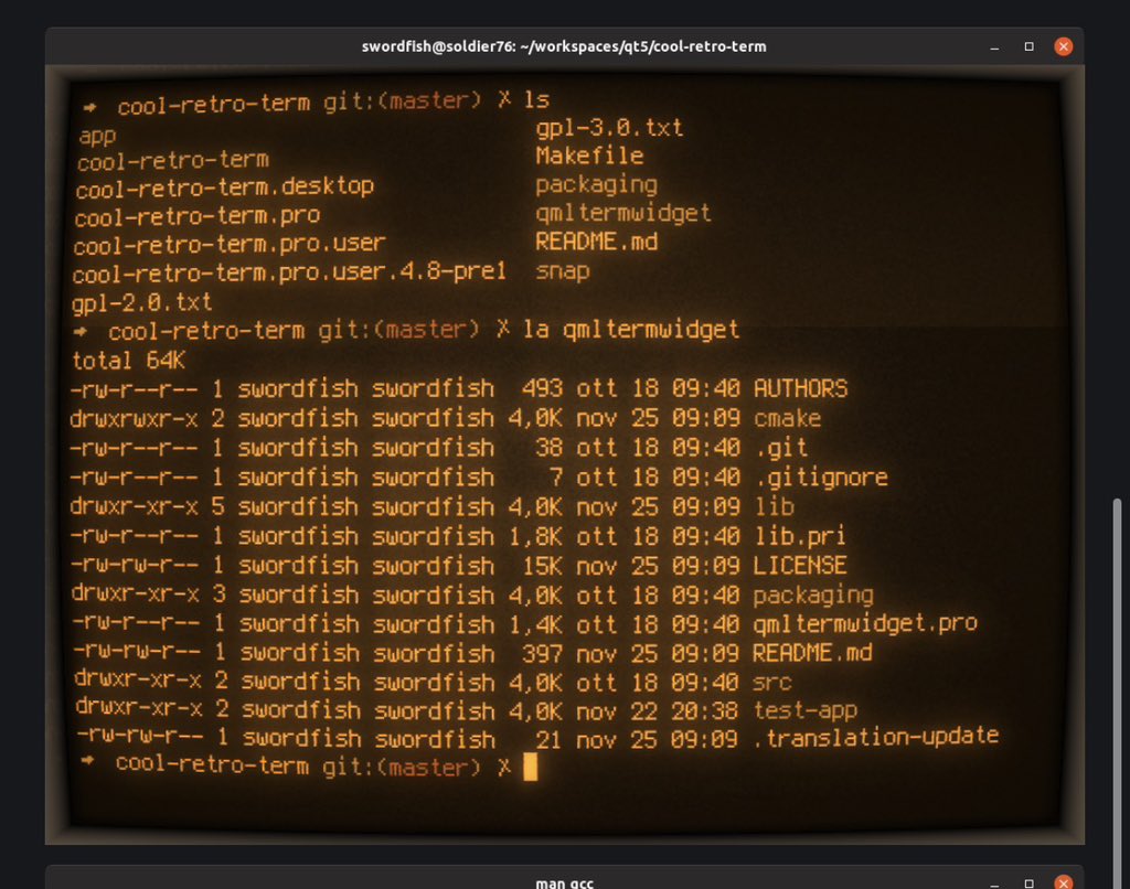 loveucifer's tweet image. found a cool repo , makes terminal look like old crts 
github.com/Swordfish90/co…