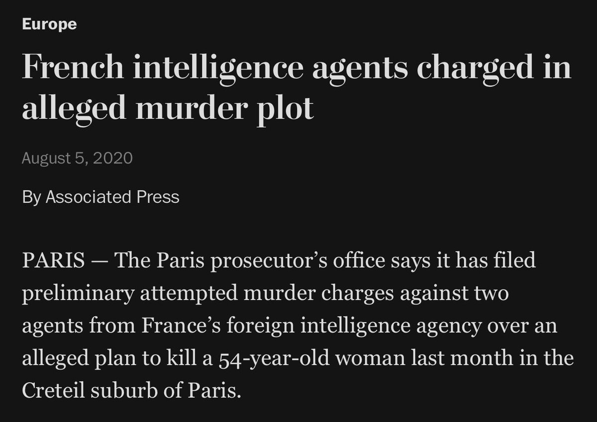 Villgecrazylady's tweet image. I just googled “french secret intelligence service assassinations” and the results are freaking wild 🤯