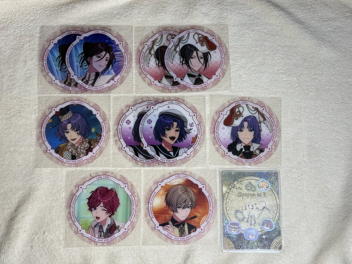 【交換】魔法使いの約束 まほやく coly cafe コースター

譲)画像参照

求)各1
6th ヒースクリフ,*ネロ,ファウスト
カフェスタイル(?) *ネロ,ファウスト,シノ

⭐️⇄*のみ

プロフ記載日手渡しか郵送にて

検索からもお気軽にお声掛け下さい！