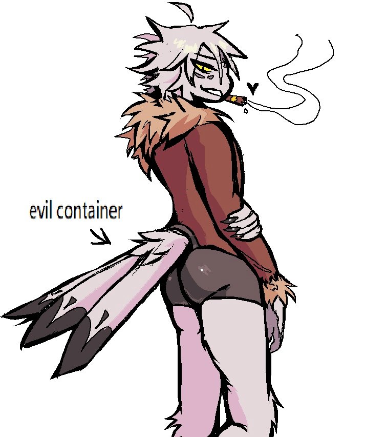 His evil container.