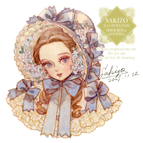 「Blue star bonnet」|Sakizo🍮🍓のイラスト