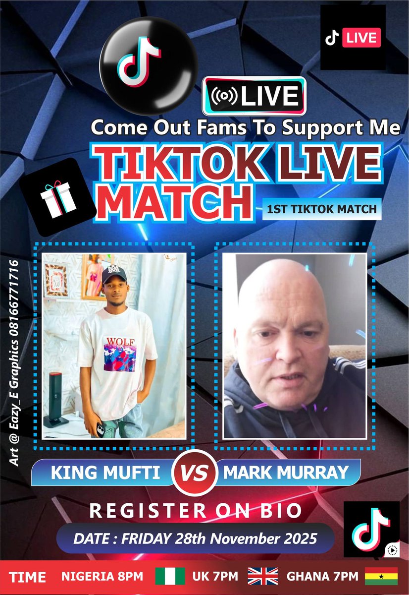 IsraelOyekanmi's tweet image. #tiktoklive #tiktokliveart #invitationdesign #tiktokliveinvitation #tiktokliveartworks. Art #eazy_egraphics. Lets handle your #designsontiktok #design