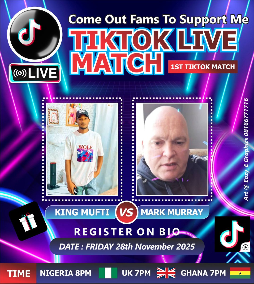 IsraelOyekanmi's tweet image. #tiktoklive #tiktokliveart #invitationdesign #tiktokliveinvitation #tiktokliveartworks. Art #eazy_egraphics. Lets handle your #designsontiktok #design