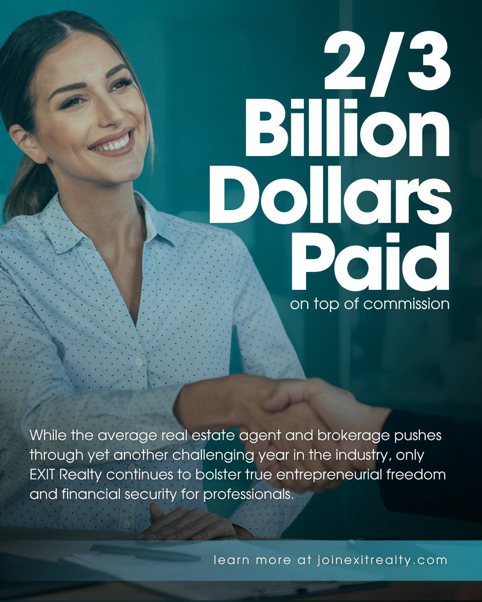 exitrealtycorp's tweet image. “We’re the only real estate brand offering this unique residual business model, which starts with a simple introduction and provides real money for EXIT associates to supplement their income, enhance lifestyles, and build financial security in the now.” - Co-Chair, Tami Bonnell.