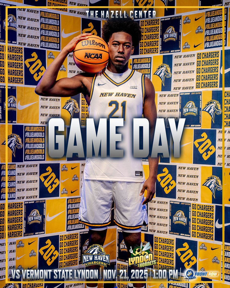 𝐈𝐓’𝐒 𝐆𝐀𝐌𝐄 𝐃𝐀𝐘!

We are back at home this afternoon taking on the Hornets!

🆚 Vermont State- Lyndon
🏟️ The Hazel Center 
📍 West Haven, CT
🕛 1:00 PM
🎥 necfrontrow.com/game/14196

#WeGo | #BlueAndGold