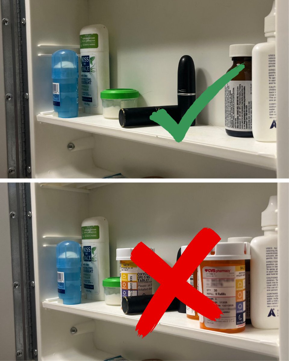 PlainKillersSC's tweet image. ✔️ Store medications securely and out of sight
✔️ Remove substances from communal areas like the bathroom, fridge, and drawers
✔️ Offer plenty of non-alcoholic drink options
✔️ Normalize sober celebrations