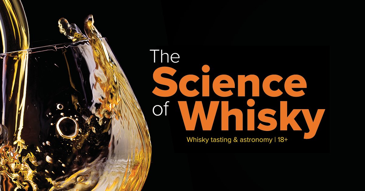 gsc1's tweet image. 🥃 + 🌌 = 😃

Book tickets for The Science of Whisky with @GSCPlanetarium &amp;amp; our friends at @GoodSpiritsCo
 
Taste a variety of single malts all chosen to compliment a discussion of the science of whisky production, alcohol &amp;amp; astronomy

7pm, Fri 16 Jan 🔞 

glasgowsciencecentre.org/whats-on/the-s…