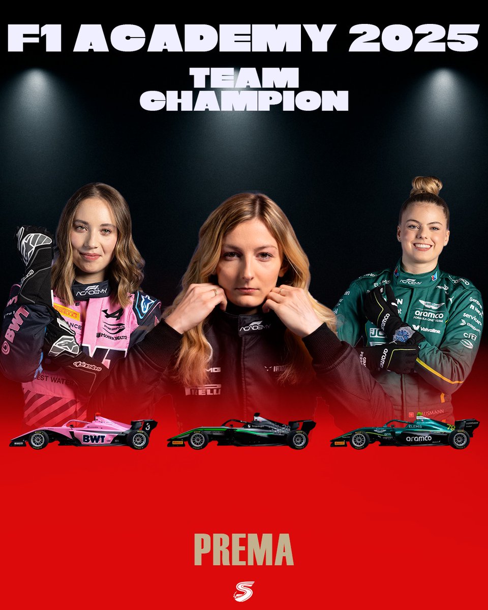 Circuit_Spec's tweet image. 🏆 PREMA se proclama Campeón de Equipos en la F1Academy 2025.

🔜 El Campeonato de Pilotos se cerrará mañana.

❗️¡Enhorabuena!

#VegasGP #F1Academy