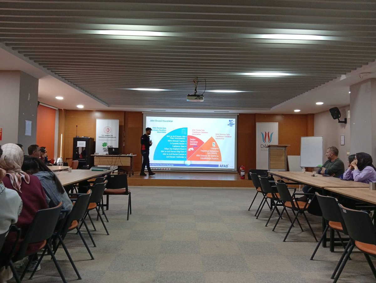 AFAD_Van's tweet image. 📍Doğu Anadolu Kalkınma Ajansı (DAKA)• İpekyolu/ Van 

2️⃣0️⃣2️⃣5️⃣ Yılı Eğitim Faaliyetlerimiz kapsamında,

Doğu Anadolu Kalkınma Ajansı (DAKA) personellerine kurumumuz eğitmenleri tarafından;

• Afet Farkındalık 🌊🏚️⛺️ ve, **