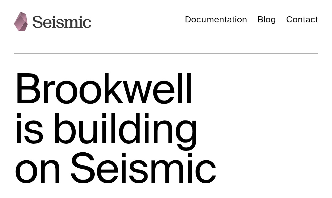 brookwell x <a href="/SeismicSys/">Seismic</a>: the quiet start of something real

brookwell just came out of stealth and it’s already one of the most important early products on seismic.

the problem they’re solving is simple: use crypto rails without exposing your entire financial life.

brookwell