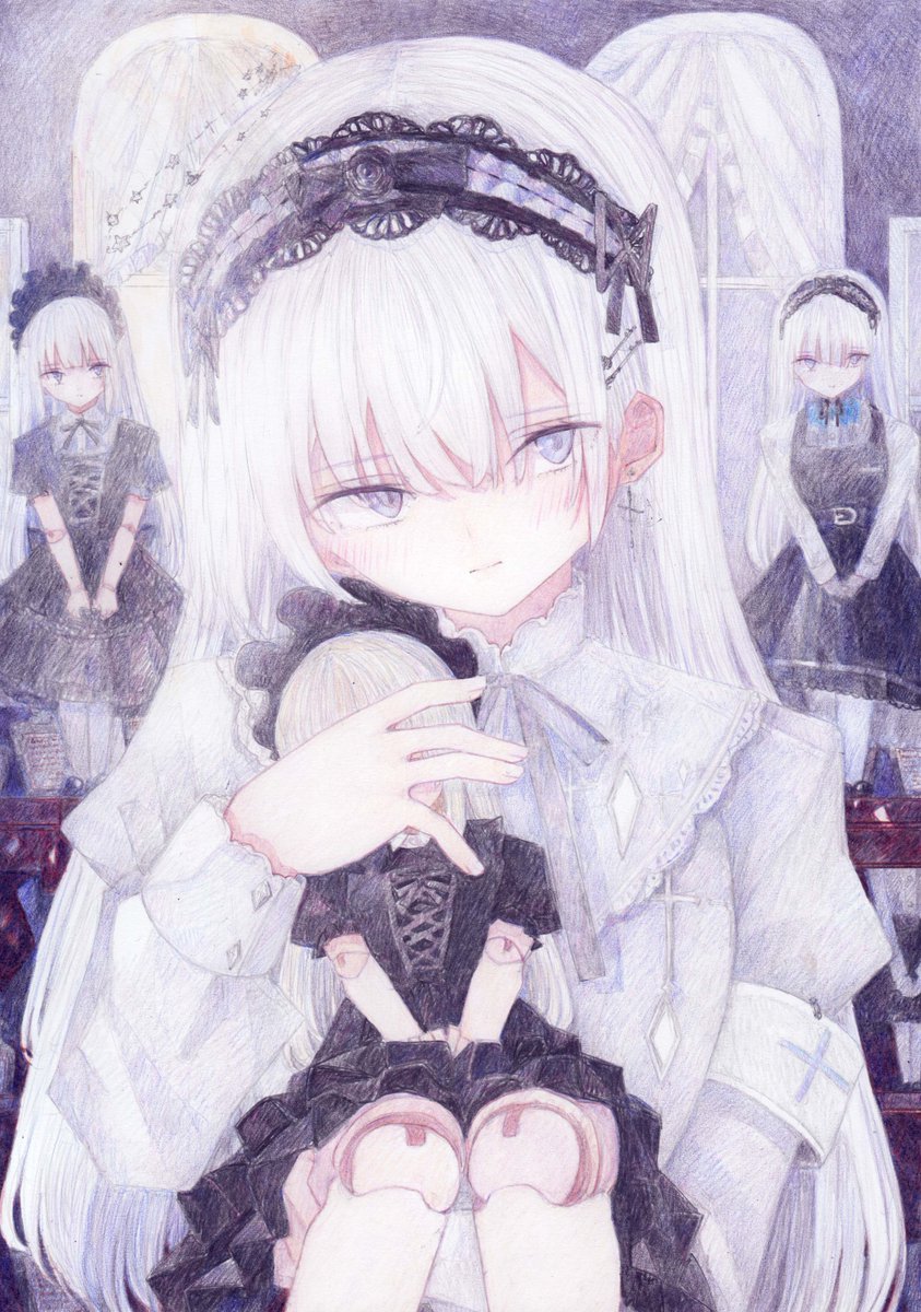 snowdrop1010's tweet image. 人形遣い #オリジナル #アナログ #色鉛筆 #透明水彩
pixiv.net/artworks/13777…