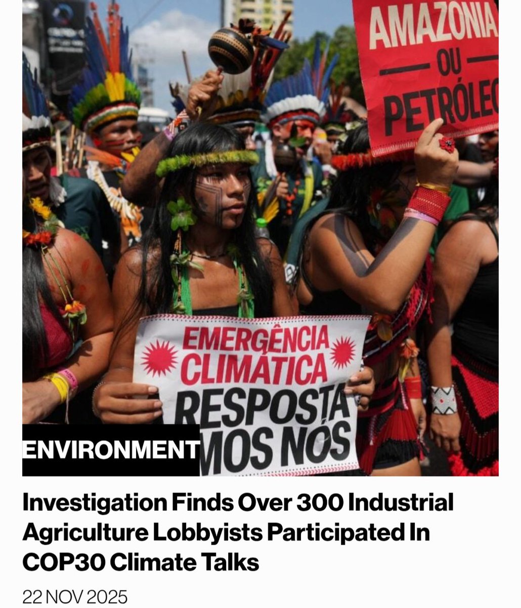 Fatcows2's tweet image. &quot;What&apos;s Happening In Belém Is Not A Climate Conference But A Hostage Negotiation Over The Future Of The Planet Where Those Holding The Detonators—

The Soy Barons, The Beef Cartels, The Pesticide Peddlers- Are Somehow Seated At The Table As Honest Brokers,&quot; Said Raj Patel, A…