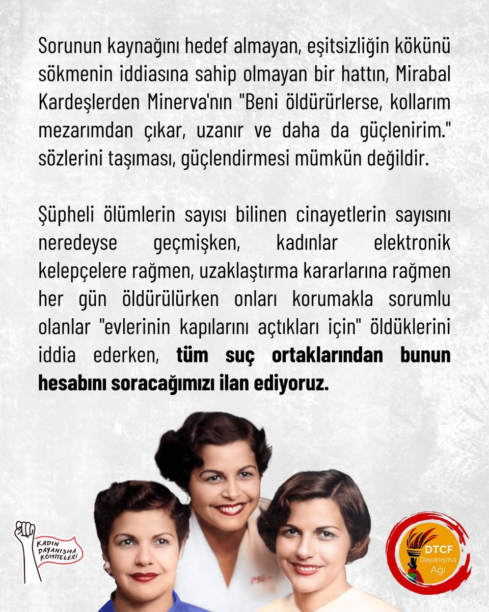 dtcfkdk's tweet photo. Kadınlar kendi hayatlarına karar vermek istediğinde öldürülmelerine izin verenler, işte bu düzenin suç ortaklarıdır!

Dil-Tarihli, 25 Kasım için, hesap sormak için, 24 Kasım'da saat 12.00'de DTCF orta bahçede buluşuyoruz!

Sen de KDK'ya katıl, mücadelemizi büyütelim!

#dtcf https://t.co/BHEHtLFfcE