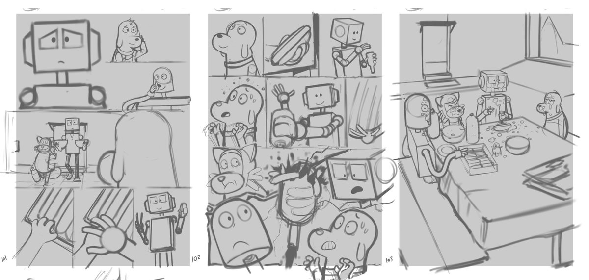 raycarterthefox's tweet image. Today&apos;s kind of a special day, so we wanted to do something. 

Here&apos;s a small preview of some of the next scenes of Robot Memories Chapter 5. 

#robotdreams