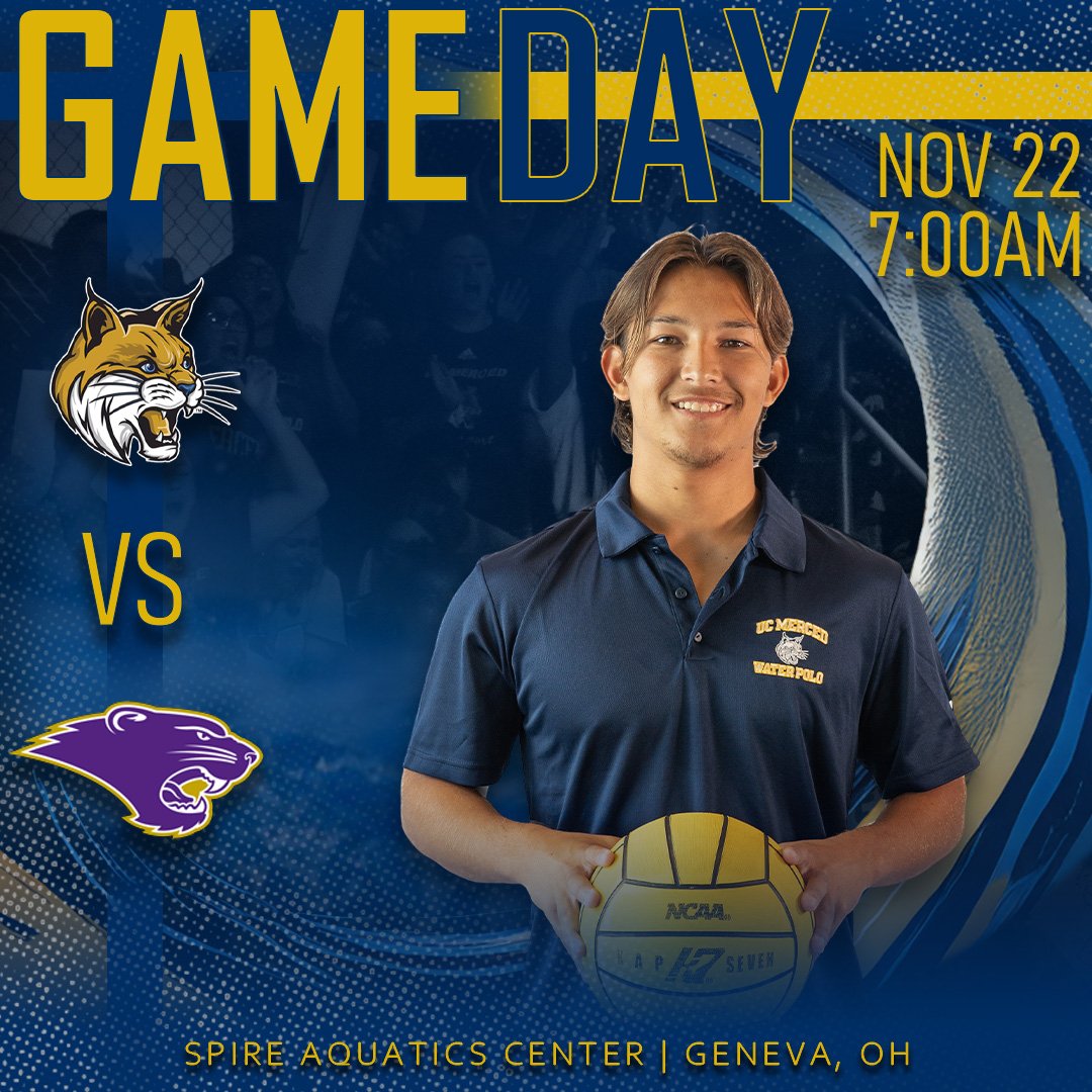 UCMercedMWP's tweet photo. Let's finish strong! 

🆚 McKendree &amp; Salem
⏰ 7:00am PST and 1:00pm PST
📍 Geneva, OH
🏟️ SPIRE Aquatics Center
🔷 Exhibition games 
📺 Team 1 Sports
📊 The FOSH https://t.co/R0ZeBTPU8h