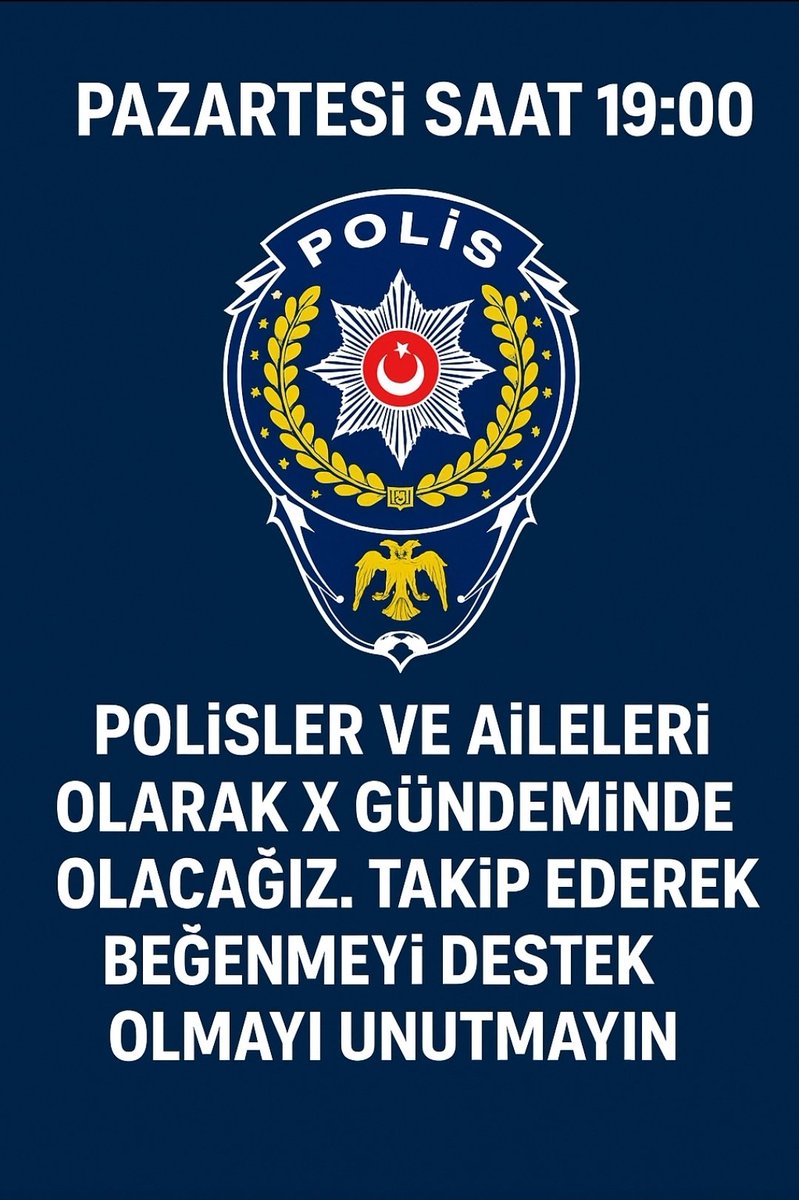 HPoliceehakan33's tweet image. ETKİNLİK VAR!
24 Kasım Pazartesi saat 19: 00 da
X de Türkiye GÜNDEMİNE EL KOYALIM mı?
Unutmayınız ki sen yoksan 1 EKSİĞİZ!
#PolisiOyalamayın