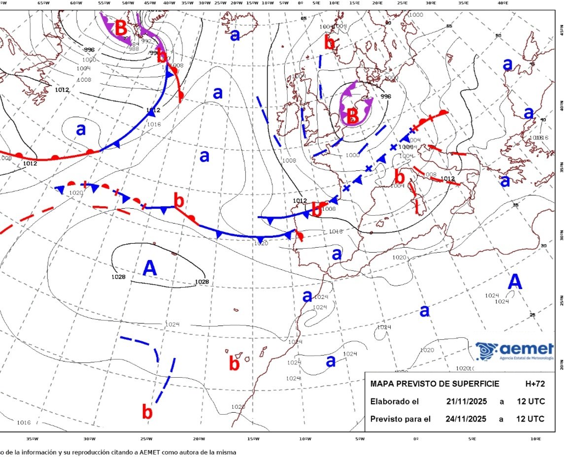 Navarmeteo_1411's tweet photo. 📢🧵HILO INFORMATIVO (Análisis) | #ADVECCIÓN #POLAR #MARÍTIMA en #Navarra (LUNES - MIÉRCOLES)
A partir de mañana al final del día (los prelomenos del episodio) y hasta el mediodía del miércoles esperamos de nuevo otro episodio invernal en Navarra, de mano de una (...) https://t.co/6bhfWB8C5D
