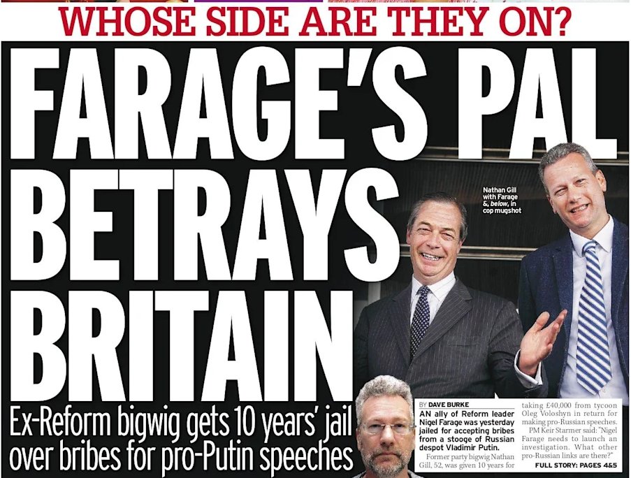 EuropeanUnity1's tweet image. This epitomises the plastic patriots at Reform Ltd

#StandWithUkraine #FarageOut #NathanGill