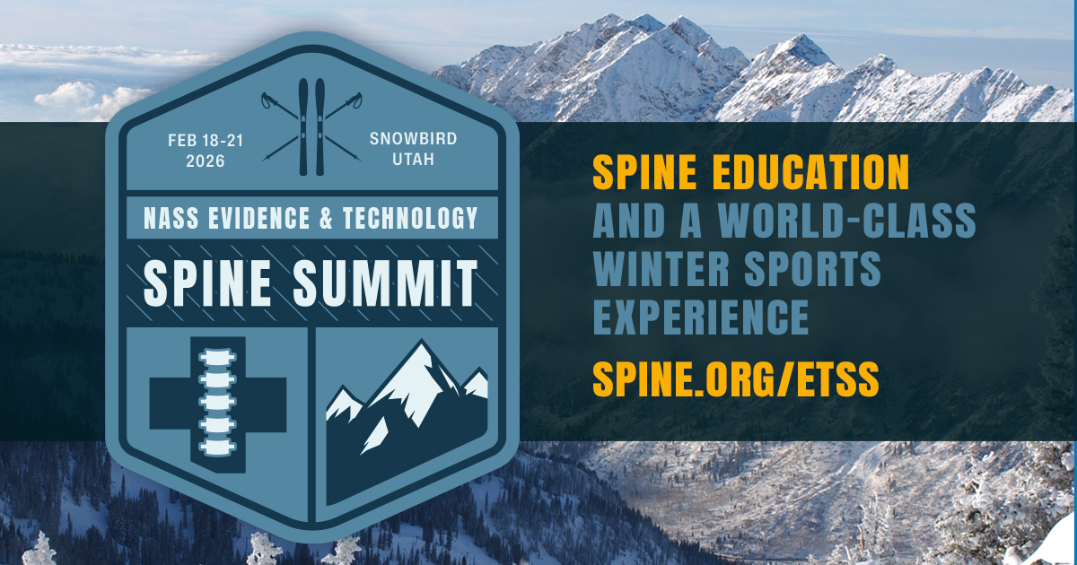 NASSspine's tweet image. Spine Education and a World Class Winter Sports Experience!
Visit spine.org/ETSS