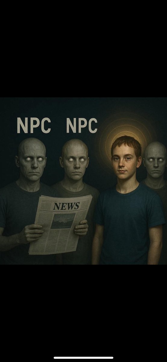 505Cali2's tweet image. NPC = &quot;Non-Player Character&quot;
It&apos;s a term from video games - characters in the environment who are not being controlled by a human player
They follow scripts.They respond in limited, predictable ways.They exist in the world,but they are not actively choosing in the way a player is