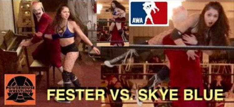 SkyeBlueNews's tweet image. On this day!

Skye Blue vs Fester for PWX Winter Mayhem - Toys for Tots event on the 22nd November 2019.

#Wrestling #ProWrestling #Fester #SkyeBlue