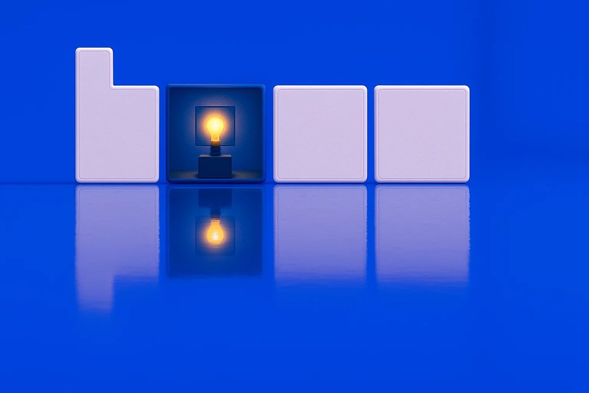 『BASE』ブロックの3Dレンダリング、Aの位置に光るランプがある