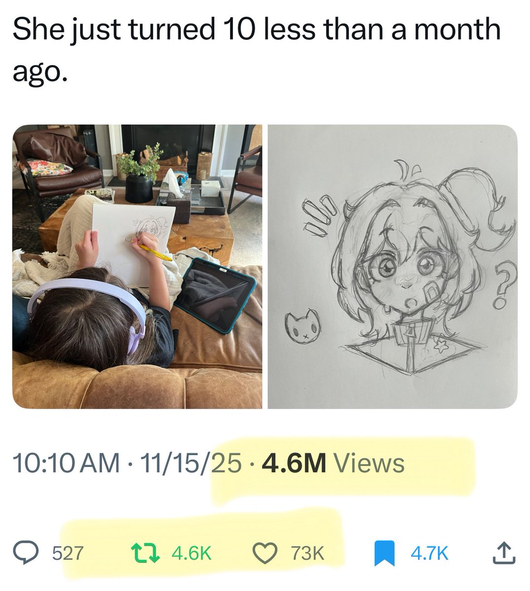 Honestly, guys… I’m speechless.

Thank you for playing a role in my daughter’s art journey… she’s my reason for living.

Thank you for demonstrating that social media CAN be a good place.

And THANK YOU for helping spread the Fountain family motto:

#ArtIsForEveryone