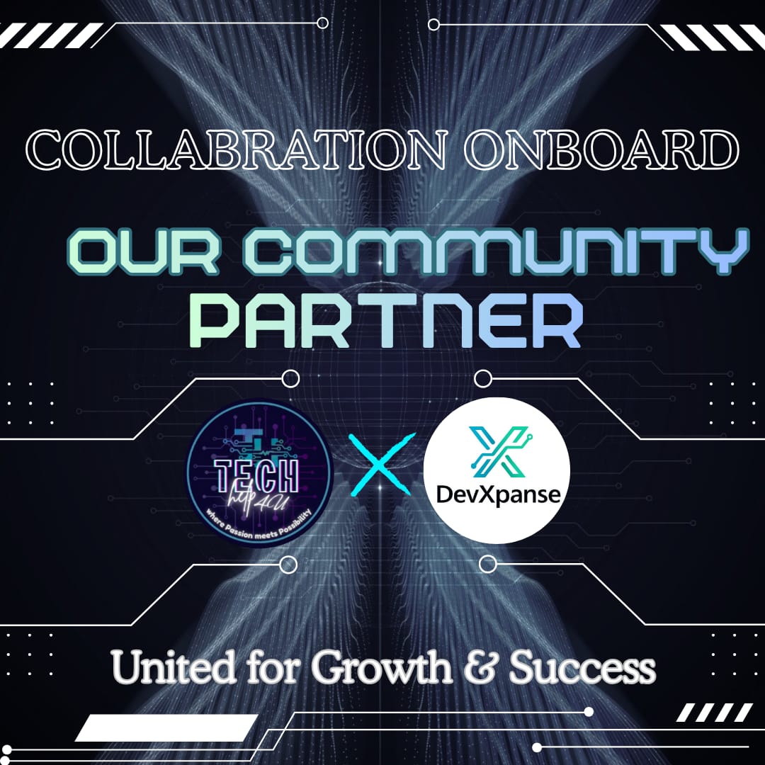 TECH_help4U's tweet image. Honoured to welcome @devxpanse as our Community Partner!
Together, we grow, innovate, and create opportunities. 🚀✨

#TechHelp4U #DevXpanse #Collaboration