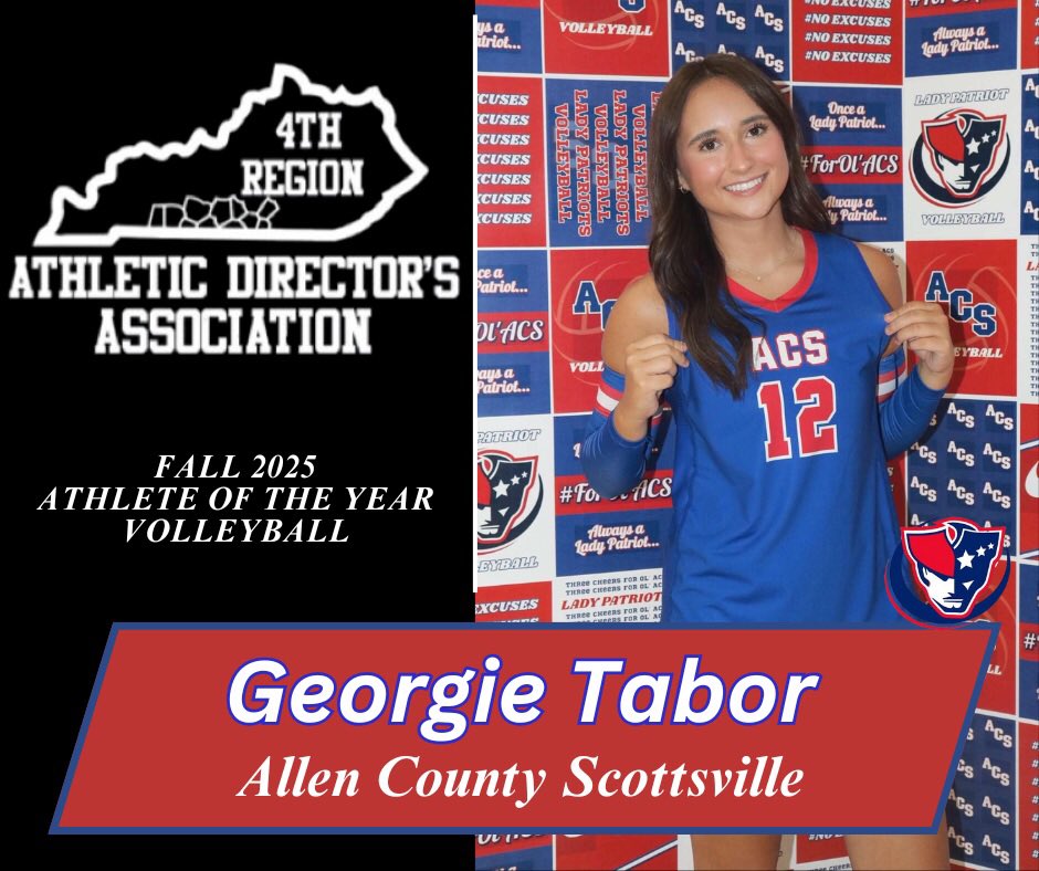 The 4th Region Athletic Directors have selected Georgie Tabor of <a href="/acs_sports/">ACS Sports</a> as the Girls Volleyball Athlete of the Year. Congratulations Georgie on an outstanding year and good luck in the future!