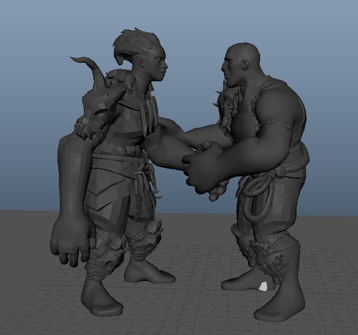 US 🤝 #screenshotsaturday !🔥 

We like sharing on saturdays ! Here's a little glimpse of our characters !💪 

#indiedev #indiegame #gamedev #3D #indie #characterdesign