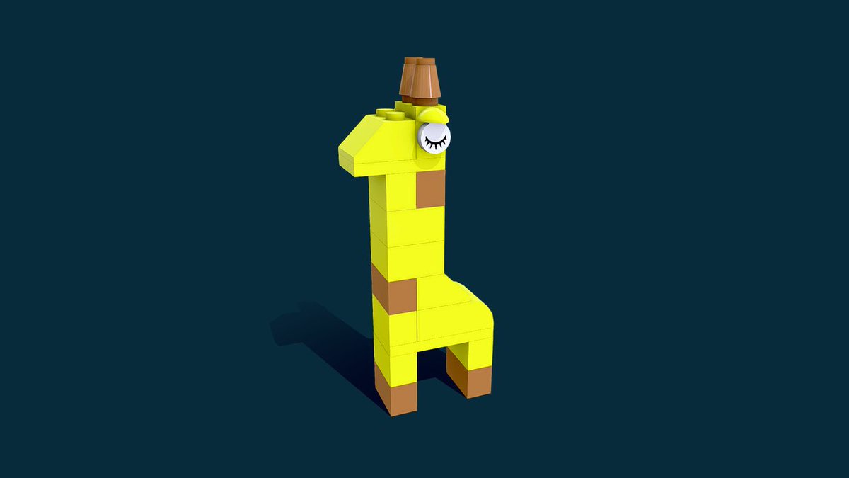 voxel_pacman's tweet image. Little LEGO giraffe with 8K PBR textures. This 3D model is ready for your game engine. 2.9 K triangles. 
dbr3d.itch.io/giraffe

#dbr3d #lego #sketchfab #legomania #legoanimals #legogiraffe #gameready #lowpoly #itchio